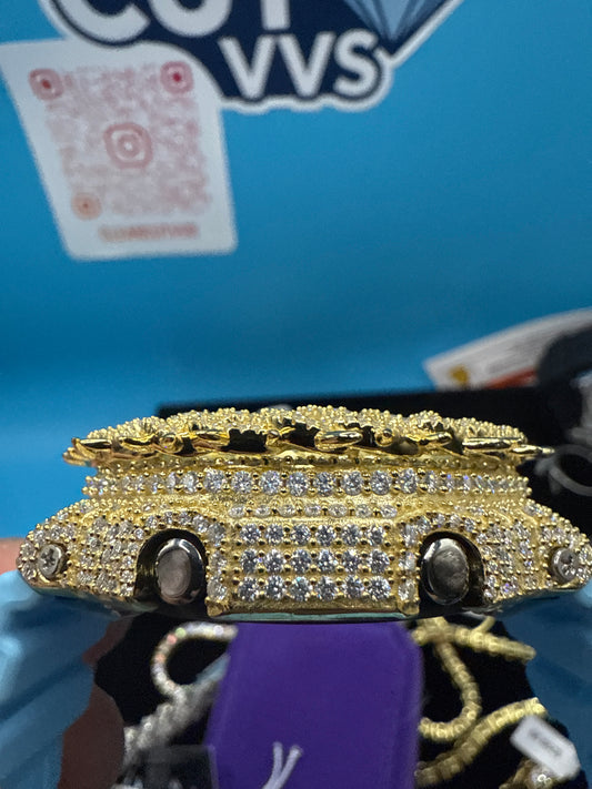 CUSTOM BLUE THORN MOISSANITE GSHOCK GA-2100