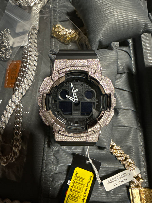 Custom Moissanite GSHOCK GA110 “”