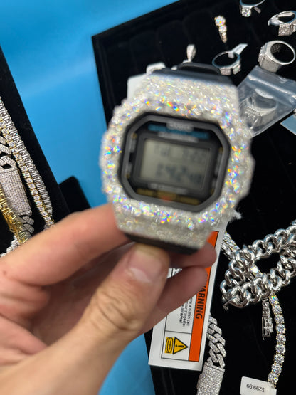 CUSTOM MOISSANITE GSHOCK DW5600