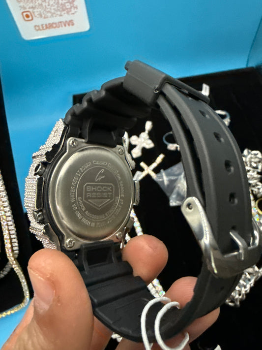 CUSTOM MOISSANITE GSHOCK DW5600