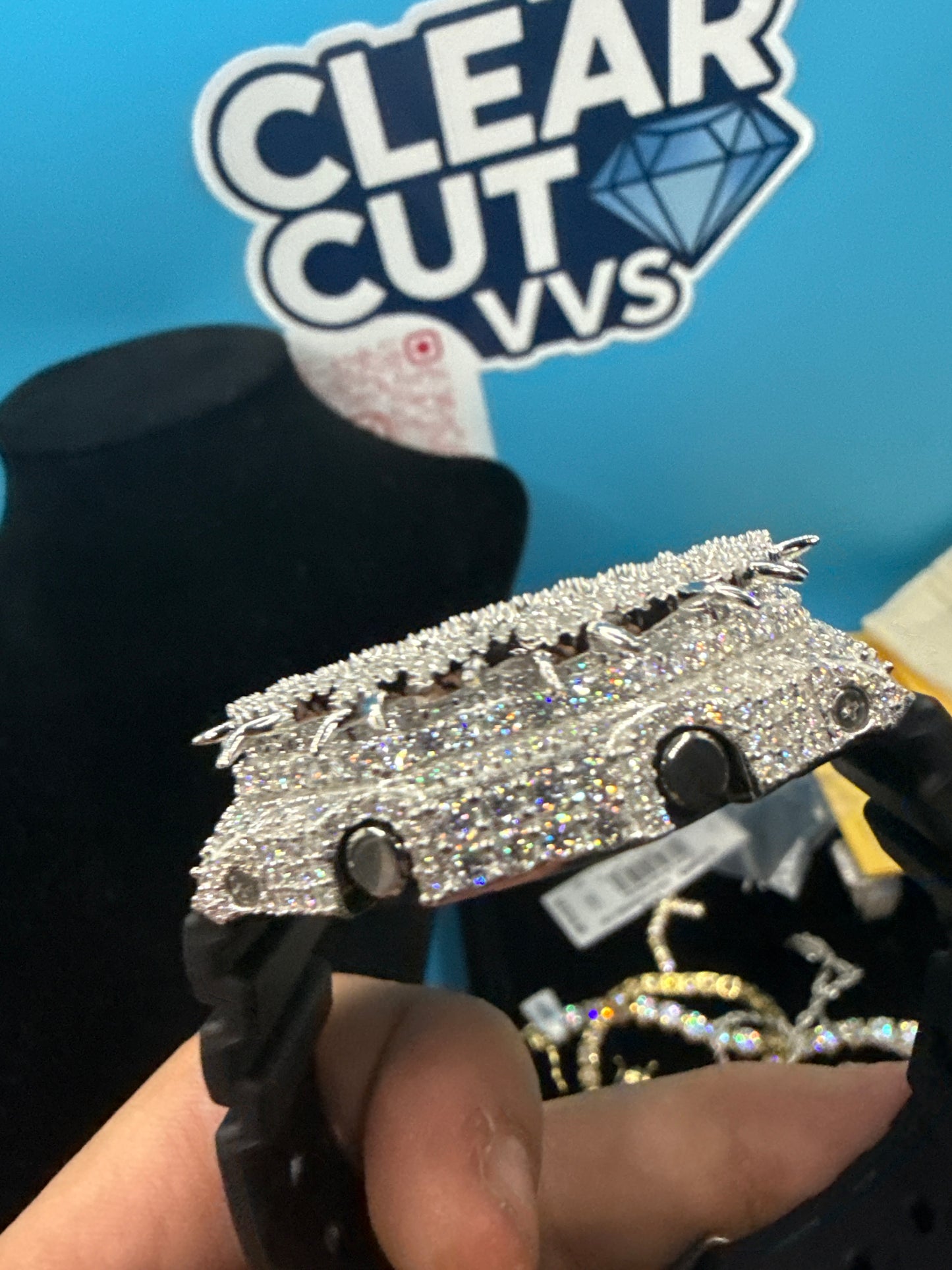 CUSTOM BLACK THORN MOISSANITE GSHOCK GA-2100