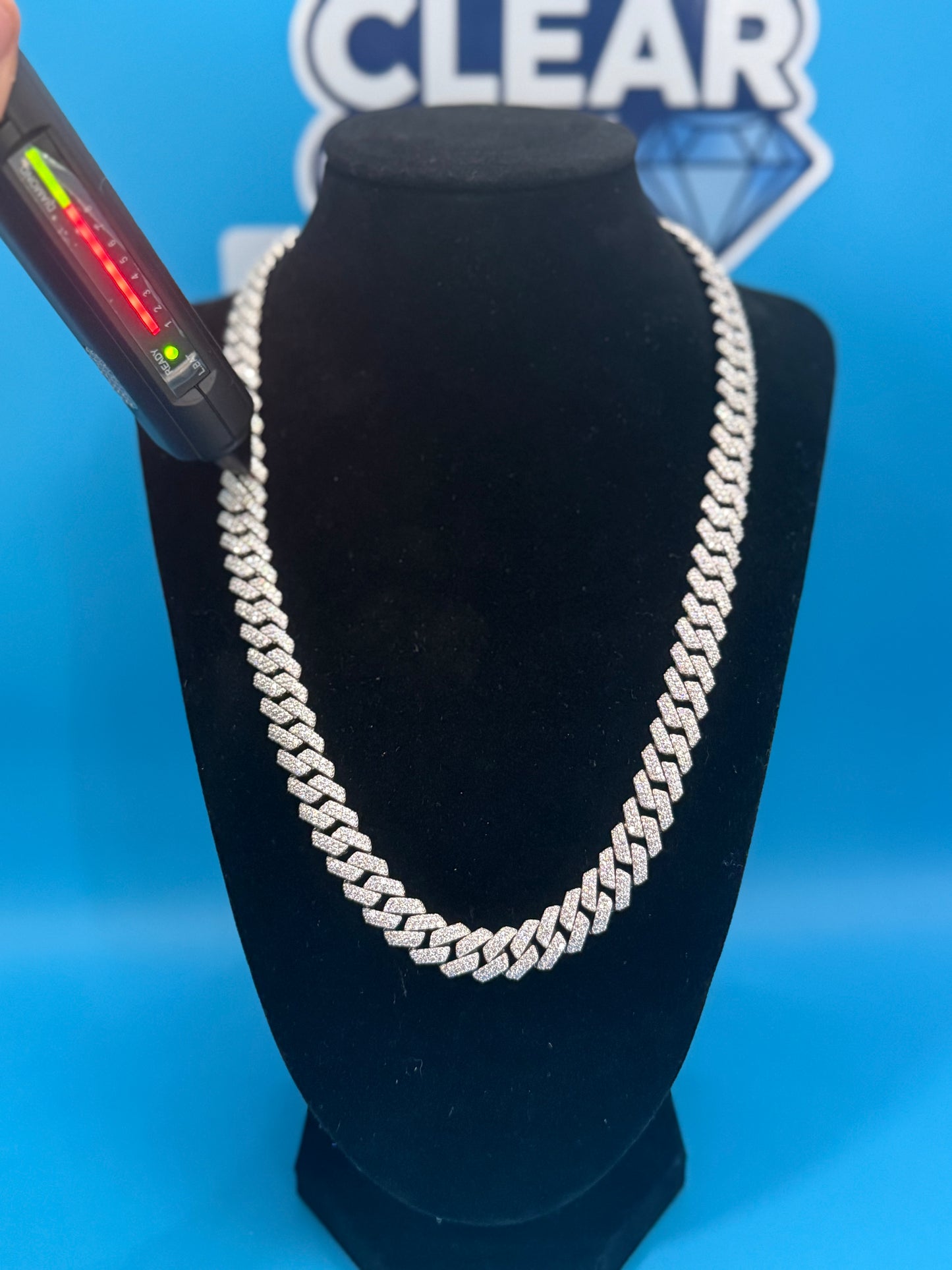 10MM MOISSANITE MIAMI CUBAN SOLID 925 SILVER