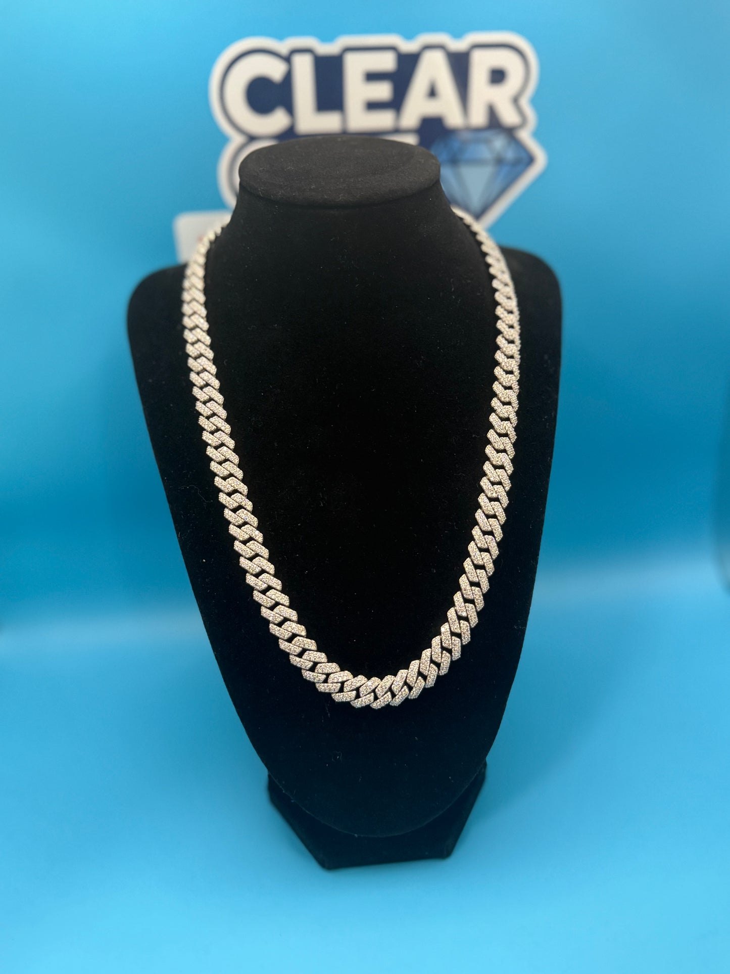 10MM MOISSANITE MIAMI CUBAN SOLID 925 SILVER