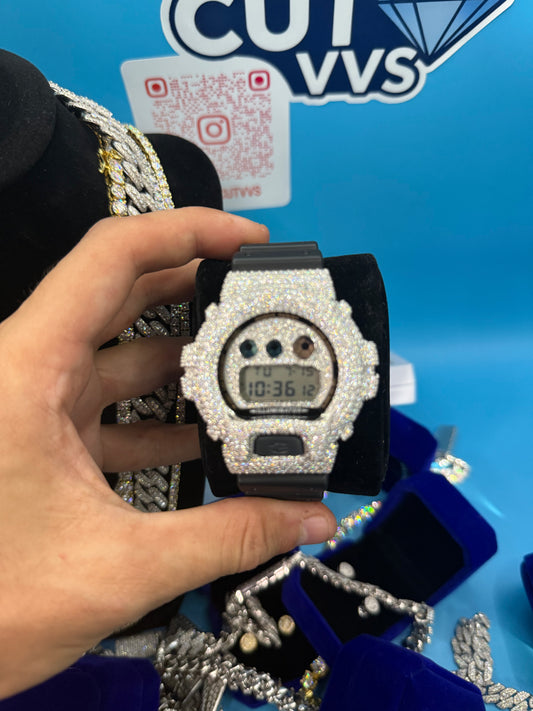 CUSTOM MOISSANITE GSHOCK DW6900